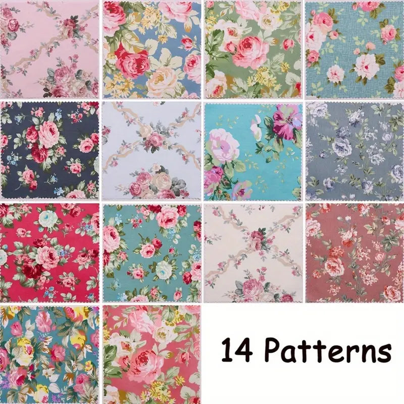 Vintage Style Floral Charm Pack - 5" X 5" - Set of 42 Fabric Squares