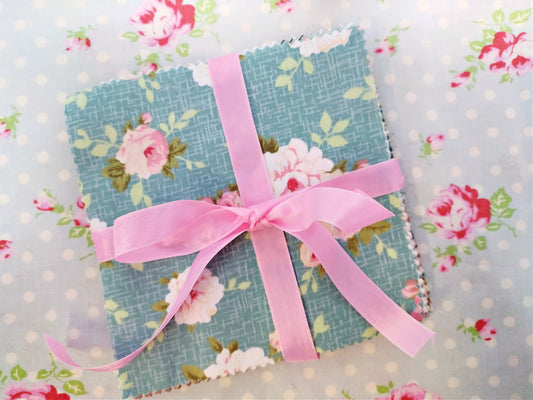 Vintage Style Floral Charm Pack - 5" X 5" - Set of 42 Fabric Squares