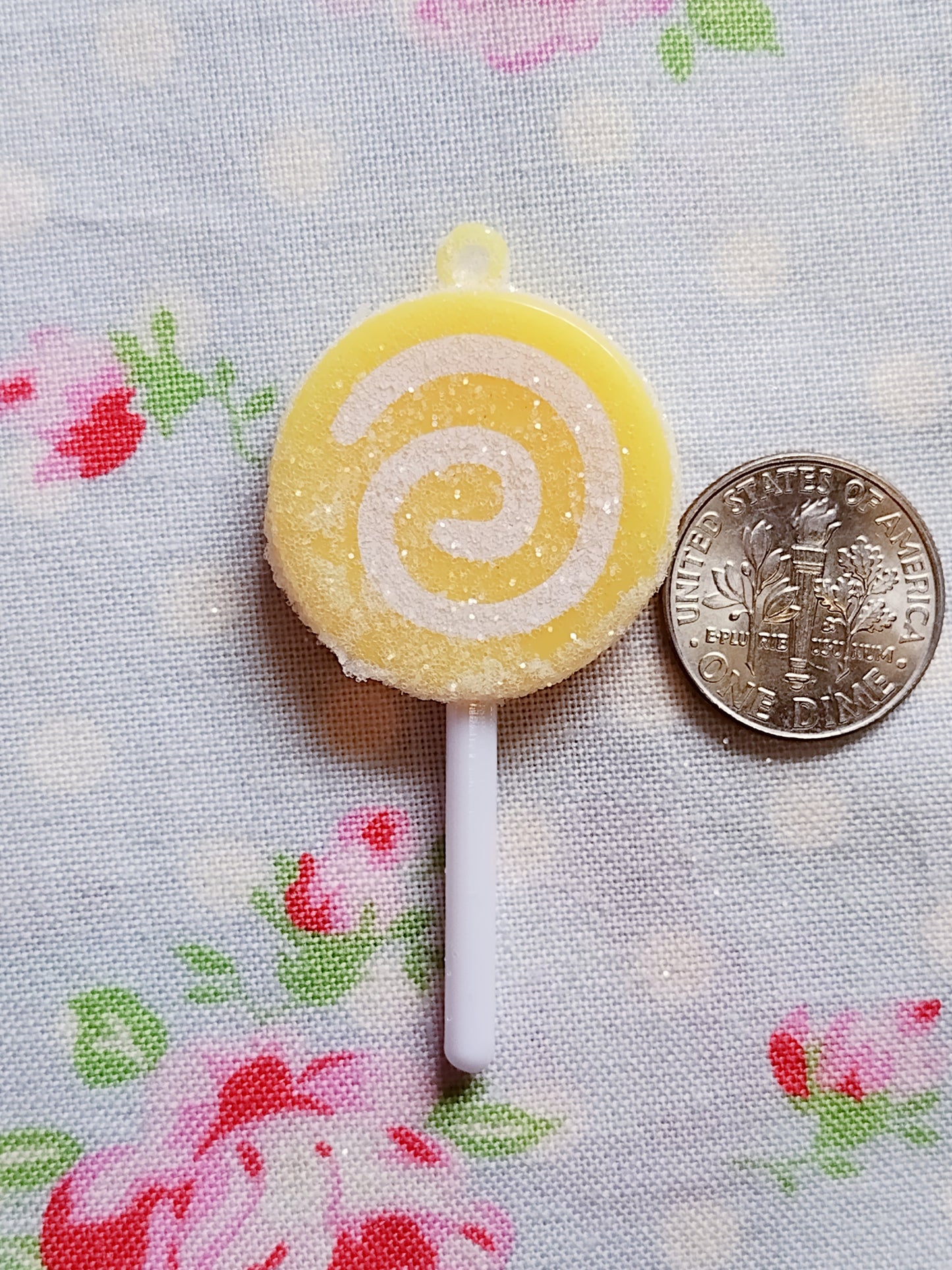 Miniature Glittered Swirled Lollipop Ornaments - 2 inch - Set of 8