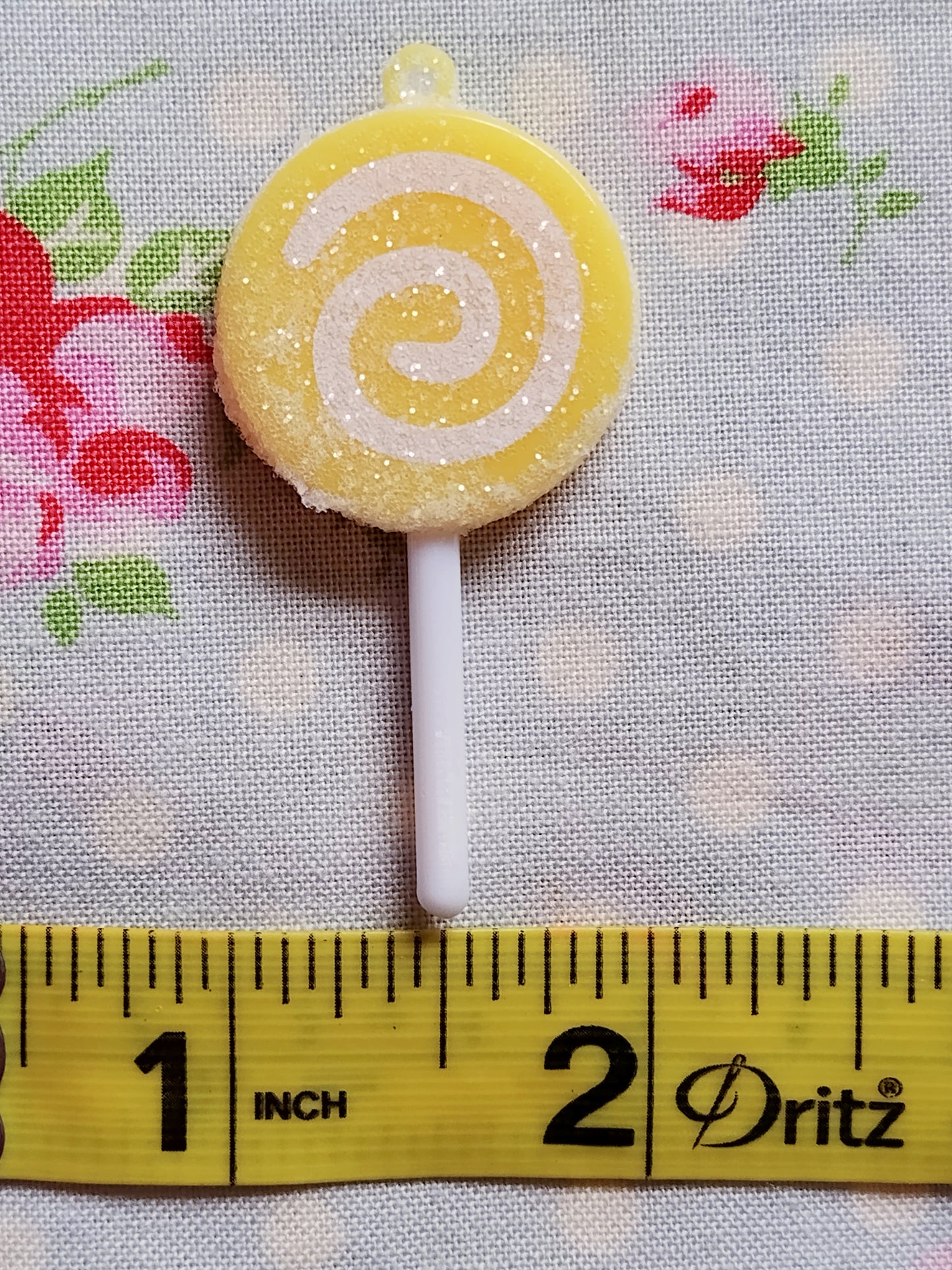 Miniature Glittered Swirled Lollipop Ornaments - 2 inch - Set of 8