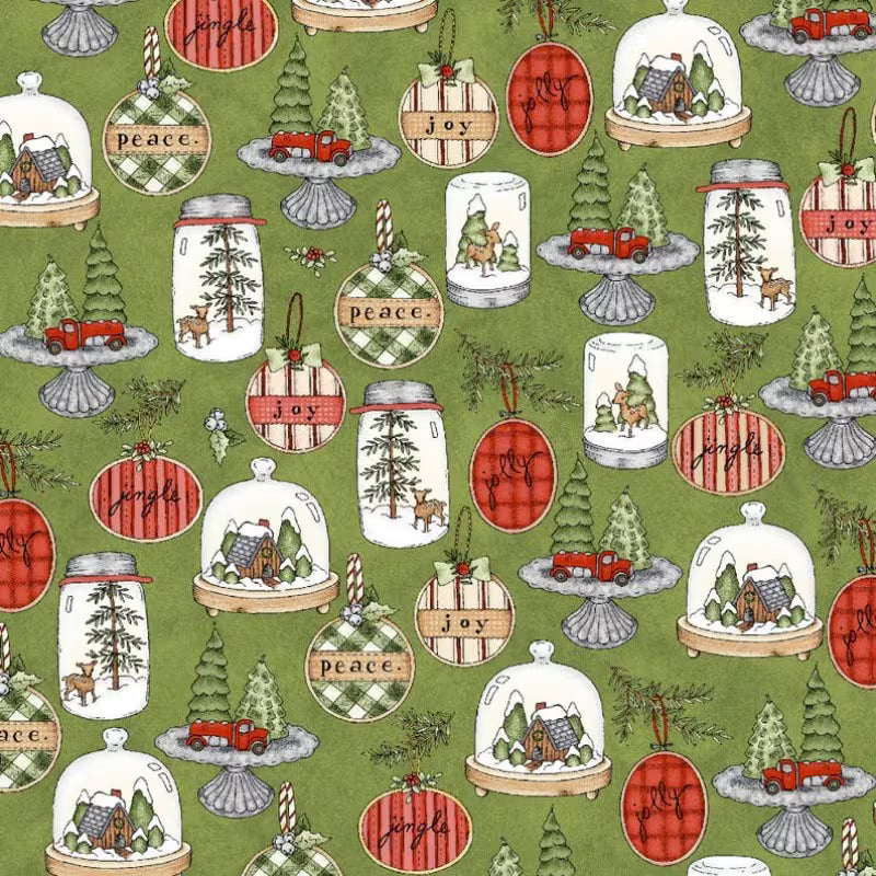Traditional Christmas Jelly Roll - 2.55" X 19.7" - Polyester & Cotton Blend - Set of 40 Fabric Strips
