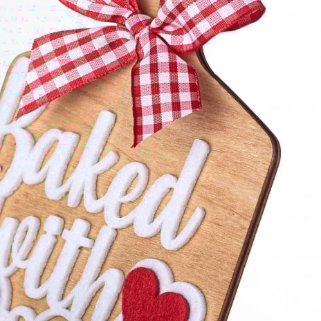 8" Baked with Love Chop Board Ornament - Sugar Pink Boutique