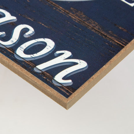 12" Wooden Navy Sign: Jesus is the Reason For The Season - Sugar Pink Boutique