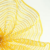 10" Fabric Stripe Mesh: Sunflower & White - 10 Yard Roll