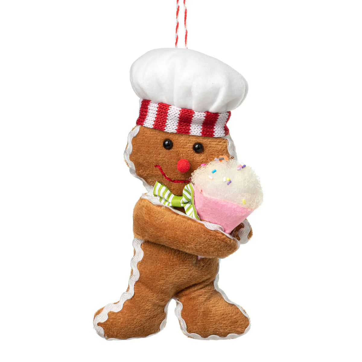 7" Ice Cream Gingerbread Ornament