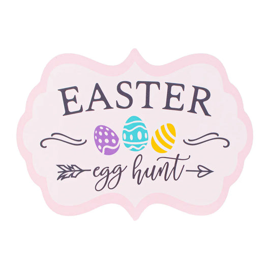 10" Waterproof PVC Sign: Easter Egg Hunt - Sugar Pink Boutique