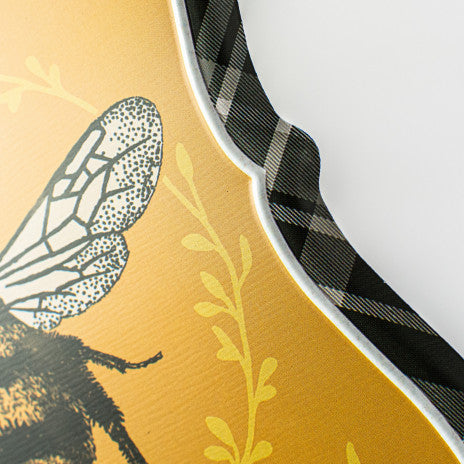 7" Embossed "Bee Kind" Metal Sign - Sugar Pink Boutique