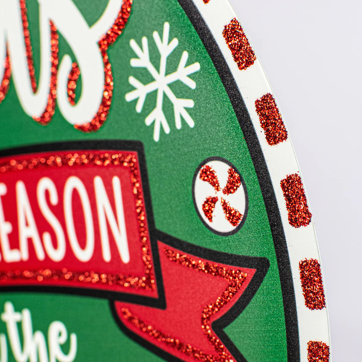 12" Metal Sign: Glittered Jesus is the Reason