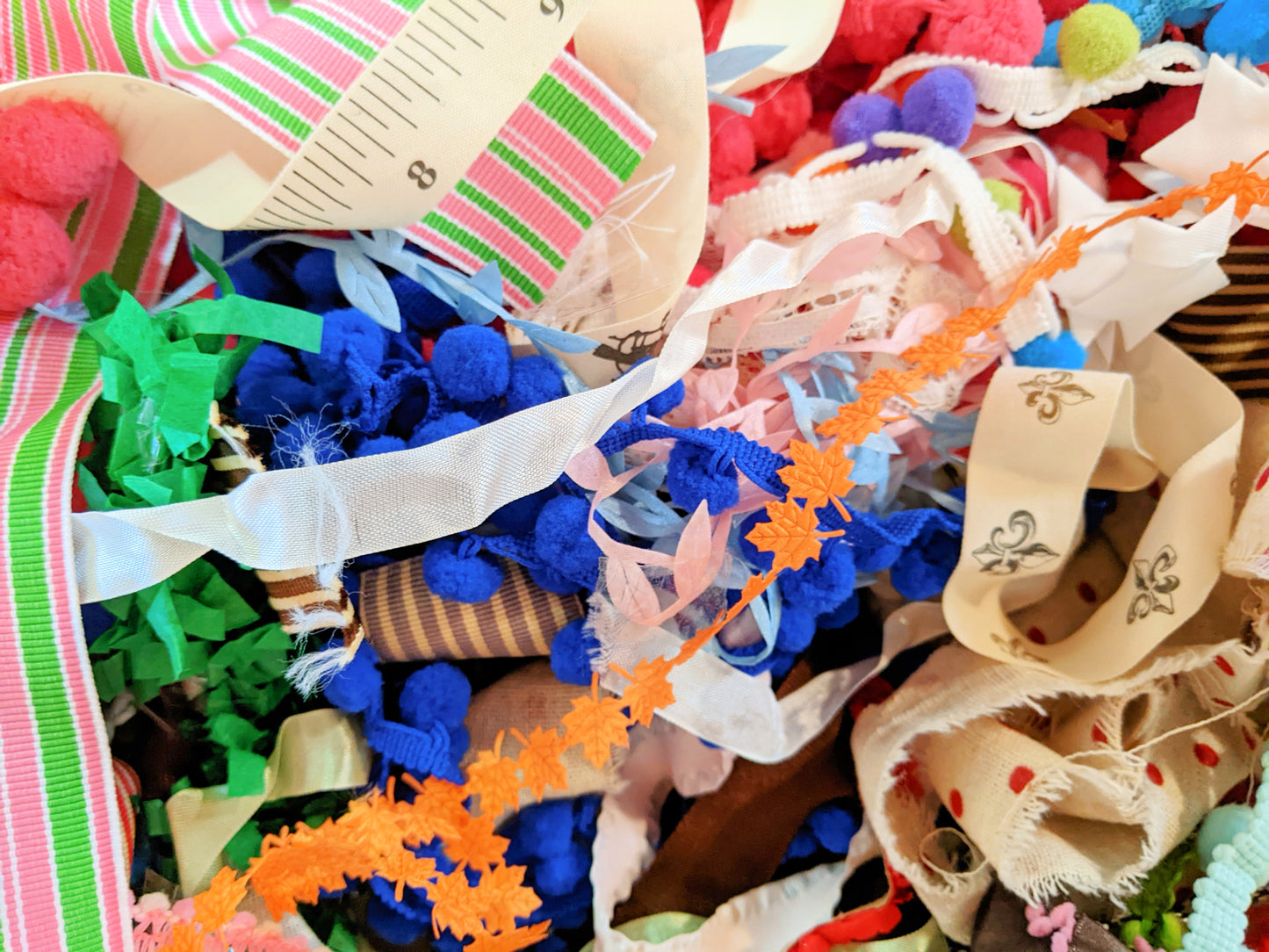 Grab Bag of Sugar Pink Boutique Ribbons and Trims