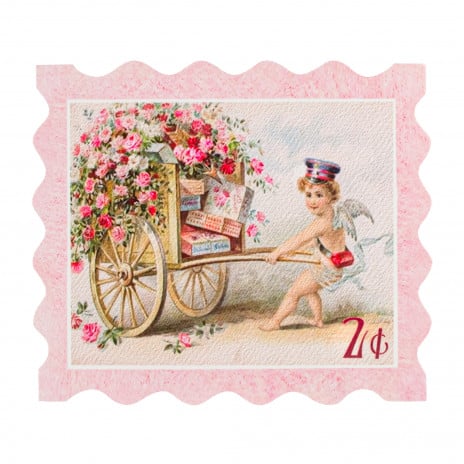 9" Waterproof PVC Sign: Cupid Delivery Stamp - Sugar Pink Boutique