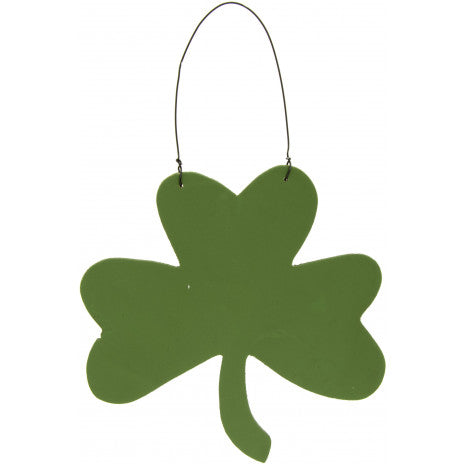 6" Happy St. Patrick's Day Wooden Clover Sign - Sugar Pink Boutique