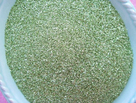 German Glass Glitter - Spring Green - 90 Grit - 1 ounce - Sugar Pink Boutique