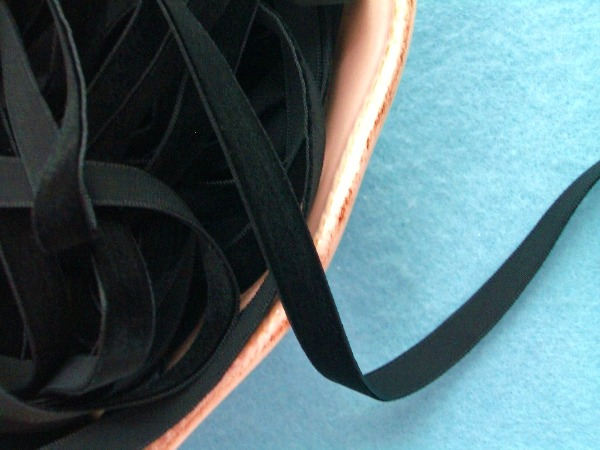 Black Raven Velvet Ribbon - 3/8 inch - 1 Yard - Sugar Pink Boutique