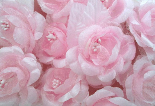 Pale Pink Satin Rose Pick - Sugar Pink Boutique