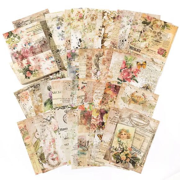 Vintage Style Garden of Eden Junk Journal Paper Pad 4