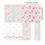 Scenery in Spring Shabby Chic Floral Pink and White 6" x 6" Paper Collection - 24- Sheets