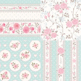 Scenery in Spring Shabby Chic Floral Pink and White 6" x 6" Paper Collection - 24- Sheets