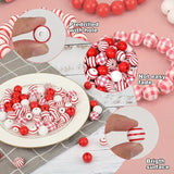 Peppermint Farmhouse Wooden Beads - Set of 50