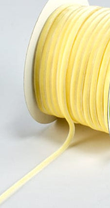 Buttercream Velvet String Ribbon - 1/8 inch - 1 Yard