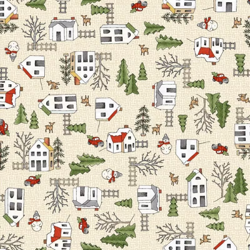 Traditional Christmas Jelly Roll - 2.55" X 19.7" - Polyester & Cotton Blend - Set of 40 Fabric Strips