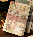 Vintage Style Garden of Eden Junk Journal Paper Pad 4" x 5 1/2" - Set of 100