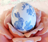 Decoupaged Wooden Easter Eggs - Set of 6