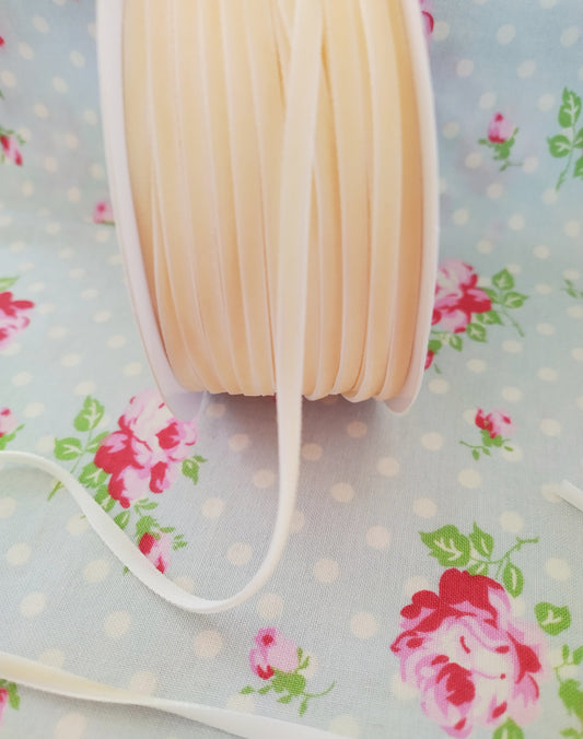 Buttercream Velvet String Ribbon - 1/8 inch - 1 Yard