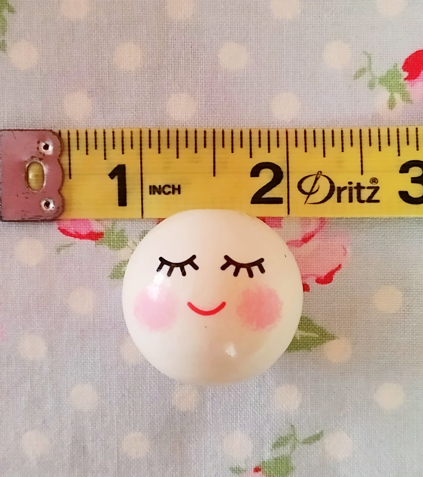 Angel Doll Face Wooden Beads - 30mm - Set of 10