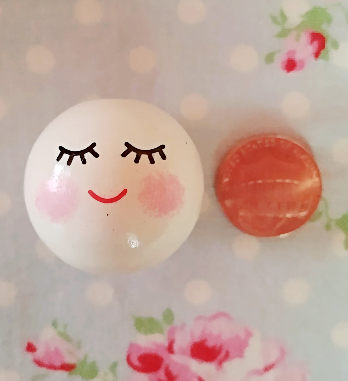 Angel Doll Face Wooden Beads - 30mm - Set of 10