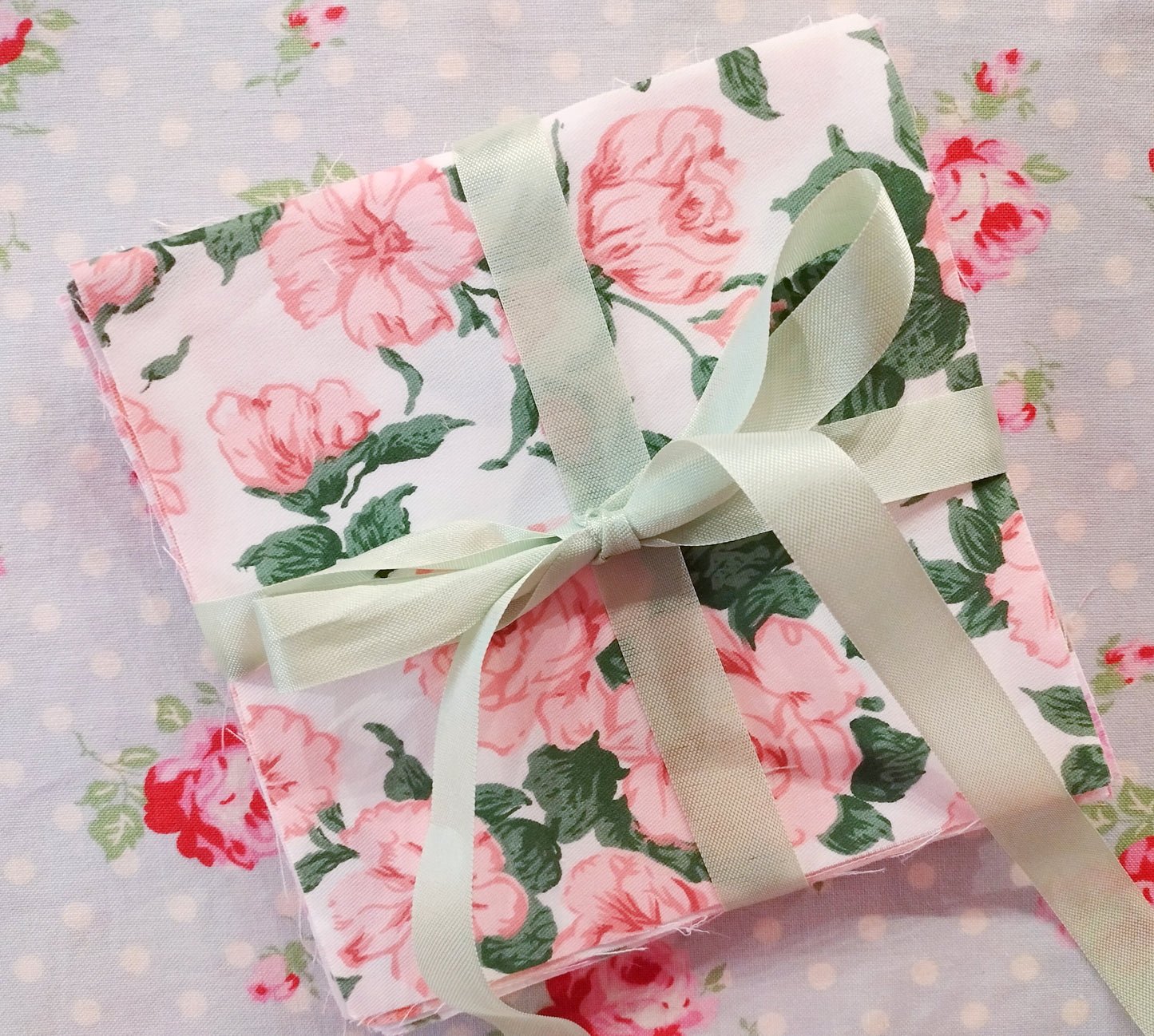 Shabby Chic Pink Charm Pack - 5" X 5" - Set of 42 Fabric Squares