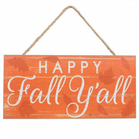 12” Wooden Sign: Happy Fall Ya’ll