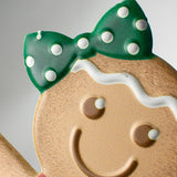 13" Metal Embossed Decoration: Gingerbread Girl