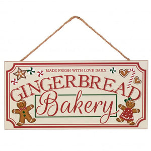 12" Wooden Sign: Gingerbread Bakery