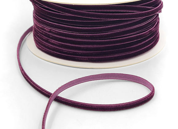 Sangria Velvet String Ribbon - 1/8 inch - 1 Yard