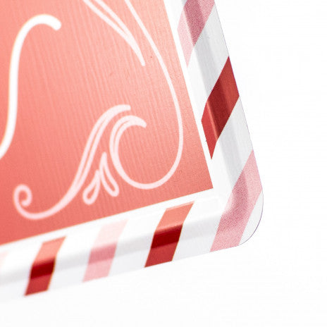 12" Embossed Metal Sign: Kissing Booth - Sugar Pink Boutique