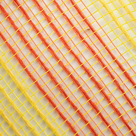 10" Thin Stripe Fabric Mesh: Yellow & Orange - 10  Yard Roll