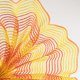 10" Thin Stripe Fabric Mesh: Yellow & Orange - 10  Yard Roll