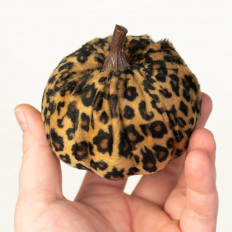 3" Fabric Furry Pumpkins: Cheetah (Set of 6)