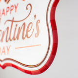 7" Embossed Edging "Happy Valentine's Day" Metal Sign