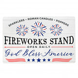 11" Waterproof Sign: Fireworks Stand