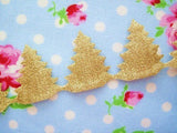 Glittery Gold Christmas Tree Ribbon - 1 inch - 1 Yard