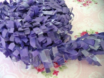 Tissue Garland Festooning Fringe - Juicy Grape - 2 inch - 1 Yard