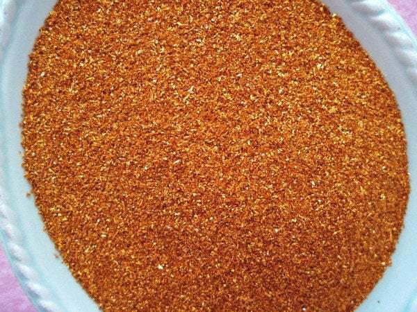 German Glass Glitter - Pumpkin Spice Orange - 90 Grit - 1 ounce