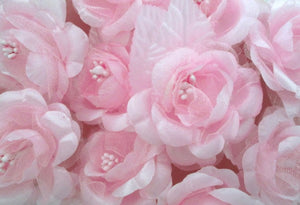 Pale Pink Satin Rose Pick