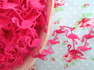 Fuchsia Pink Flamingo Cut Out Ribbon - 3/4 inch - 1 Yard