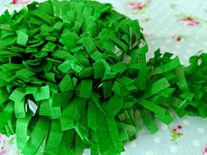 Tissue Garland Festooning Fringe - Lollipop Green  - 2 inch - 1 Yard