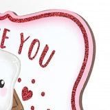 10" Scalloped Wooden Sign: Love You S'more Wreath Decoration